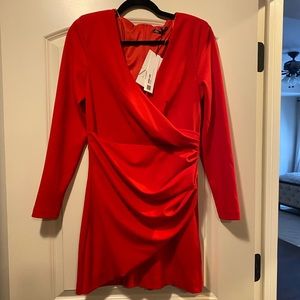 Zara red mini dress. New with tags, never worn.